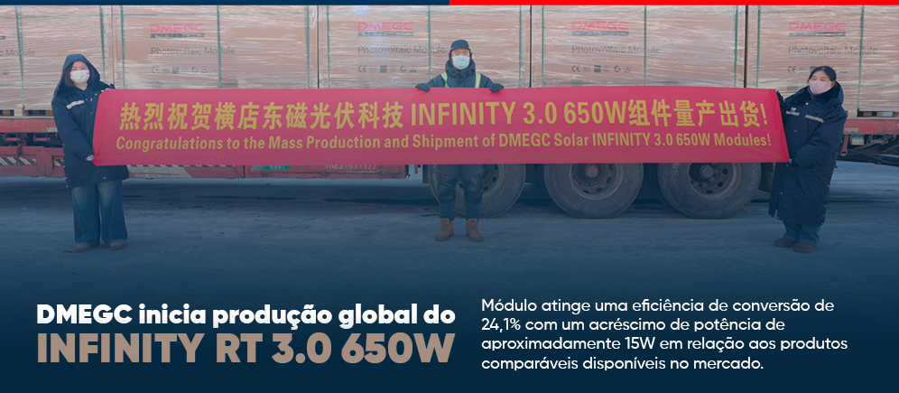 DMEGC Solar inicia produção global do INFINITY 3-0